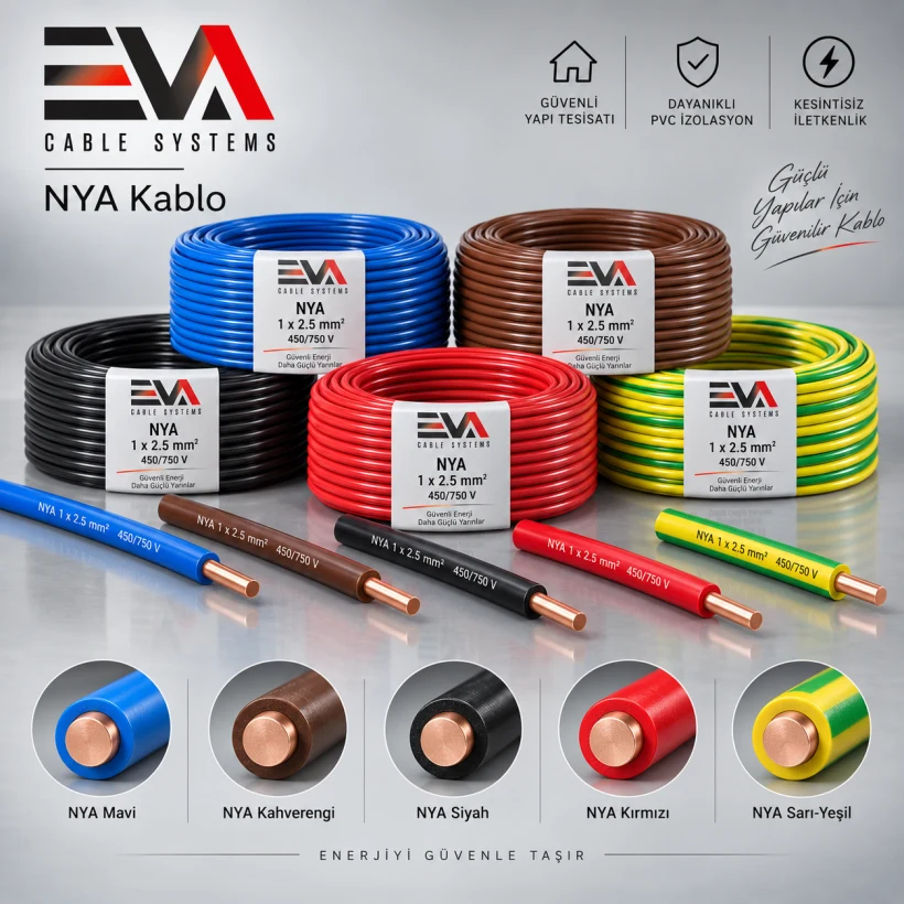 Conducteurs unipolaires H05V-U, H07V-U, H05V-R et H07V-R pour installation électrique fixe