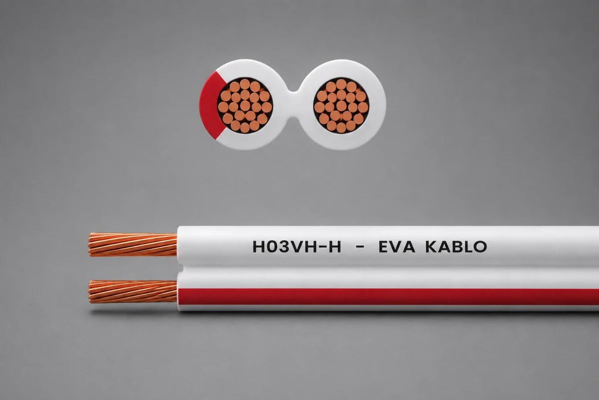 H03VH-H divisible flat cable with fine-stranded copper conductors