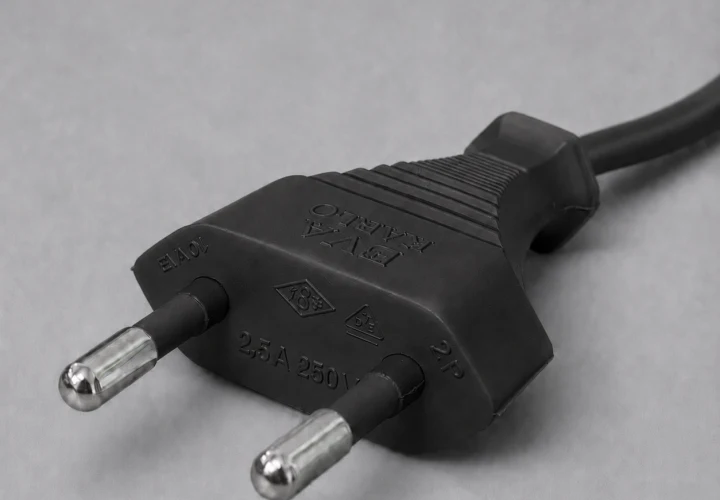 EVA 01 Type C iki kutuplu 2,5 A fişli kablo görseli 2