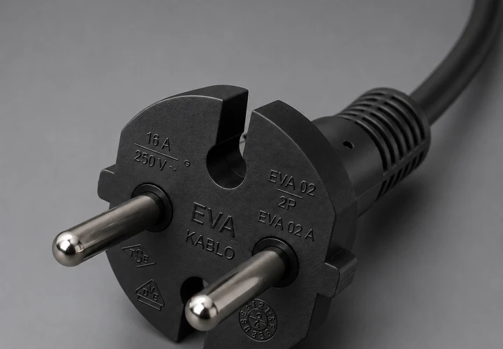 EVA 02/A Type F iki kutuplu 16 A fişli kablo görseli 2